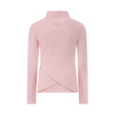 Performance Twirl Half Zip Sweater - Bamboo Fleece - Light Pink