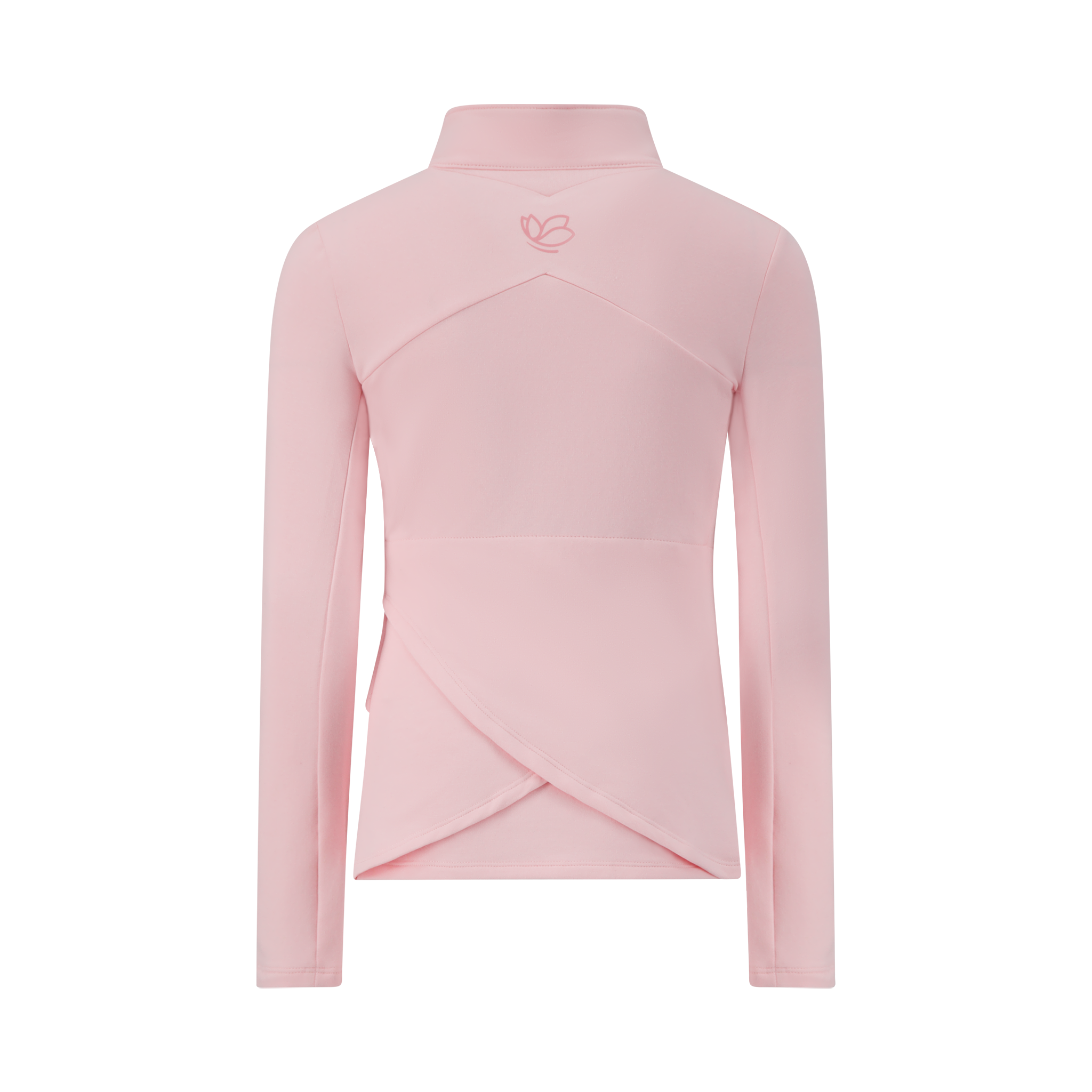 Performance Twirl Half Zip Sweater - Bamboo Fleece - Light Pink