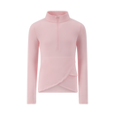 Performance Twirl Half Zip Sweater - Bamboo Fleece - Light Pink