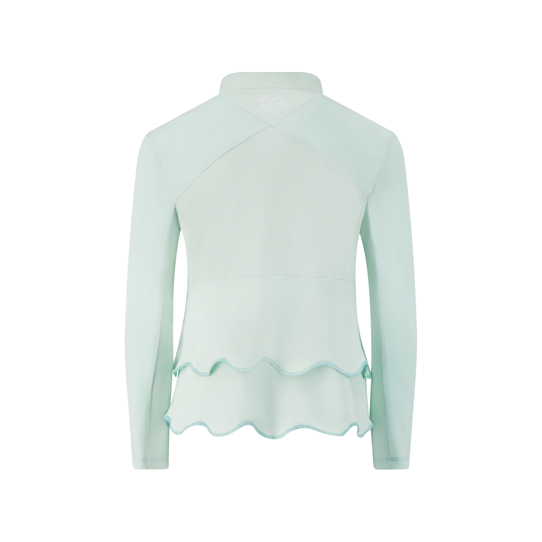 Scallop Wave Layer Precision Top - Sea Foam